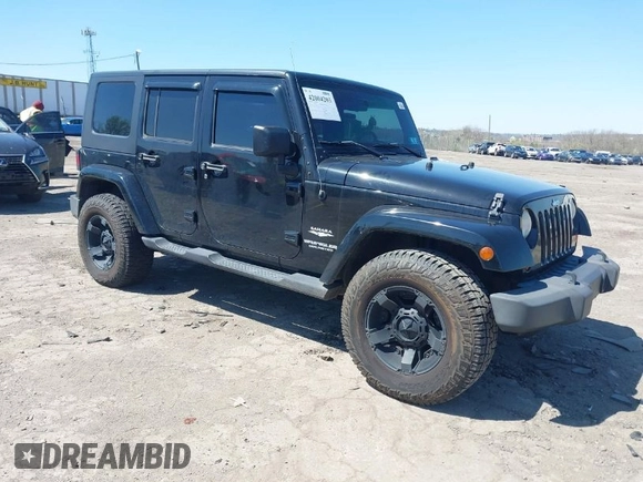 2010 Jeep Wrangler Unlimited Sahara with VIN 1J4HA5H17AL140941, listed as a IAAI auction lot 42004203 with 126,100 mi miles. Bid and sale history available at carsss.com. Image 1.