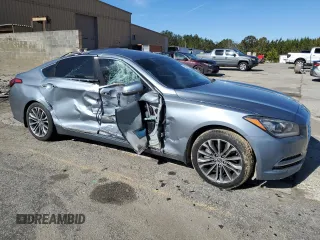 2015 Hyundai Genesis 3.8L with VIN KMHGN4JE0FU084609, listed as a Copart auction lot 42638375 with 87,119 mi miles and Salvage Title. Bid and sale history available at DreamBid. Image 4.