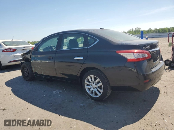 2015 Nissan Sentra SL with VIN 3N1AB7AP7FY287552, listed as a Copart auction lot 54587995 with 116,376 mi miles and Salvage Title. Bid and sale history available at DreamBid. Image 2.