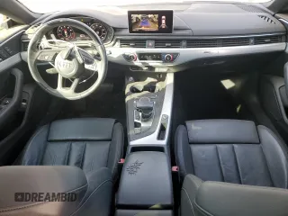 2018 Audi A5 Sportback Premium with VIN WAUDNCF52JA004082, listed as a Copart auction lot 87002474 with 84,790 mi miles and Salvage Title. Bid and sale history available at carsss.com. Image 8.
