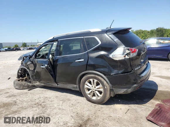 2015 Nissan Rogue SV with VIN KNMAT2MV7FP526333, listed as a Copart auction lot 52673815 with 155,262 mi miles and Salvage Title. Bid and sale history available at carsss.com. Image 2.