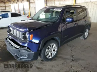 2017 Jeep Renegade Latitude with VIN ZACCJABBXHPG46800, listed as a Copart auction lot 52980265 with 88,460 mi miles and Salvage Title. Bid and sale history available at carsss.com. Image 1.