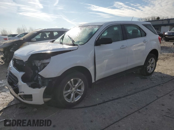 2016 Chevrolet Equinox LS with VIN 2GNFLEEKXG6205231, listed as a Copart auction lot 50716285 with 133,306 mi miles and Salvage Title. Bid and sale history available at DreamBid. Image 1.