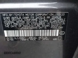 2024 Lexus IS 300 with VIN JTHCA1D2XR5129115, listed as a IAAI auction lot 41392713 with 10,319 mi miles and . Bid and sale history available at DreamBid. Image 9.