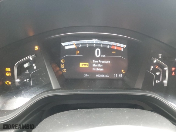 2020 Honda CR-V LX with VIN 5J6RW2H20LL002934, listed as a Copart auction lot 45108285 with 93,896 mi miles and Salvage Title. Bid and sale history available at carsss.com. Image 9.