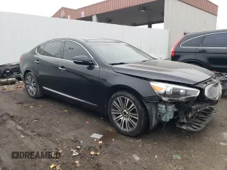 2015 Kia Cadenza Premium with VIN KNALN4D74F5182985, listed as a Copart auction lot 82197034 with 120,231 mi miles and Salvage Title. Bid and sale history available at carsss.com. Image 4.
