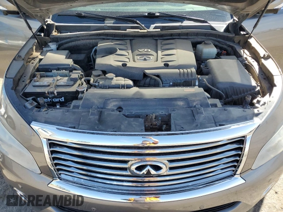 2014 Infiniti QX80 with VIN JN8AZ2NC6E9351737, listed as a Copart auction lot 48353585 with 121,579 mi miles and Salvage Title. Bid and sale history available at carsss.com. Image 12.