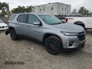 2023 Chevrolet Traverse RS with VIN 1GNERJKW7PJ228236, listed as a Copart auction lot 88091645 with 17,256 mi miles and Salvage Title. Bid and sale history available at carsss.com. Image 4.