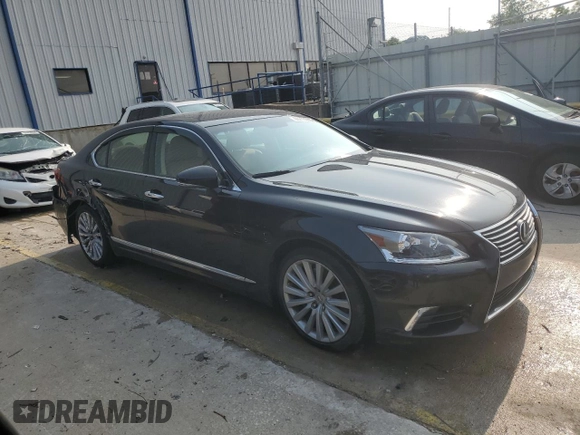 2014 Lexus LS 460 z VIN JTHCL5EF2E5020998, wystawiony jako Copart lot #60233005 z przebiegiem 109 061 mil mil oraz Szkoda całkowita • Salvage title. Historia ofert i sprzedaży dostępna na DreamBid. Obrazek 4.