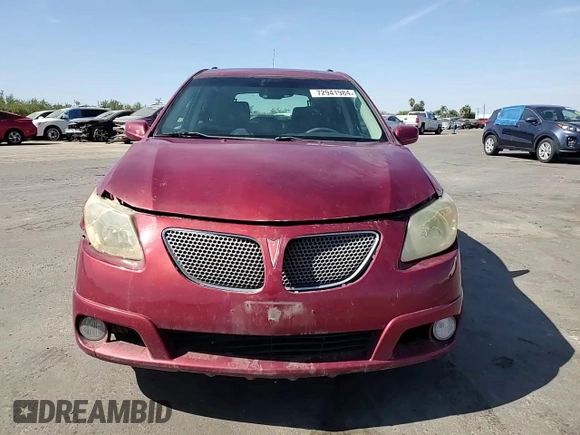 2005 Pontiac Vibe with VIN 5Y2SL63815Z453860, listed as a Copart auction lot 72941984 with 208,938 mi miles and Salvage Title. Bid and sale history available at carsss.com. Image 12.