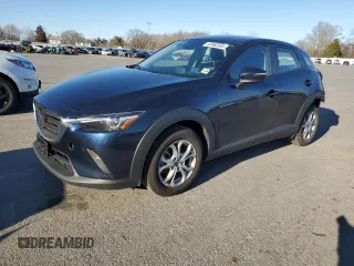 2021 Mazda CX-3 Sport with VIN JM1DKDB79M1512613, listed as a Copart auction lot 44962055 with 53,290 mi miles and Salvage Title. Bid and sale history available at carsss.com. Image 1.