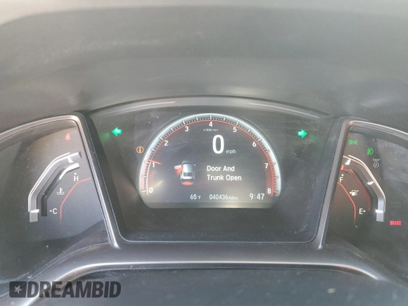 2017 Honda Civic Si with VIN 2HGFC3A55HH750970, listed as a Copart auction lot 53098595 with 40,436 mi miles and Salvage Title. Bid and sale history available at DreamBid. Image 9.