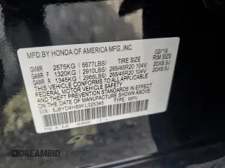 2019 Acura MDX w/Advance Pkg with VIN 5J8YD4H89KL025345, listed as a Copart auction lot 68097433 with 86,117 mi miles. Bid and sale history available at carsss.com. Image 13.