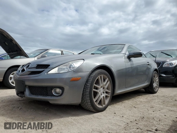 2009 Mercedes-Benz SLK-Class 3.0L with VIN WDBWK54FX9F190043, listed as a Copart auction lot 73045024 with 0 mi miles and Non Repairable. Bid and sale history available at carsss.com. Image 1.