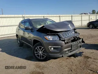 2020 Jeep Compass Latitude with VIN 3C4NJDBB4LT255556, listed as a Copart auction lot 76440714 with 19,102 mi miles and Salvage Title. Bid and sale history available at DreamBid. Image 11.