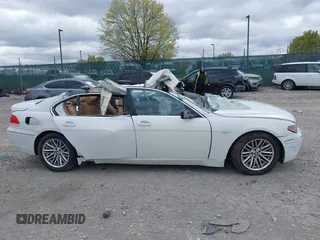 2004 BMW 7 Series 745Li with VIN WBAGN63554DS54633, listed as a IAAI auction lot 42050972 with Not Provided miles and . Bid and sale history available at carsss.com. Image 14.