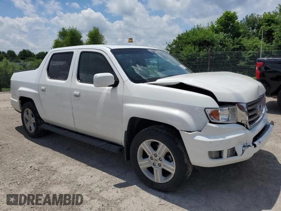 2012 Honda Ridgeline RTL with VIN 5FPYK1F56CB002709, listed as a Copart auction lot 62642495 with 116,416 mi miles and Salvage title. Bid and sale history available at DreamBid. Image 4.