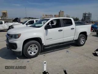 2022 Chevrolet Colorado 2WD Work Truck with VIN 1GCGSBEA5N1126216, listed as a Copart auction lot 58236985 with 140,786 mi miles and Salvage title. Bid and sale history available at DreamBid. Image 1.