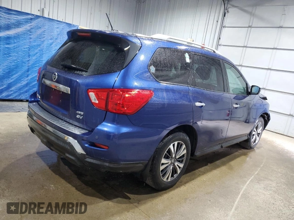 2017 Nissan Pathfinder SV with VIN 5N1DR2MM9HC902958, listed as a Copart auction lot 53950335 with 157,553 mi miles and Salvage title. Bid and sale history available at DreamBid. Image 3.