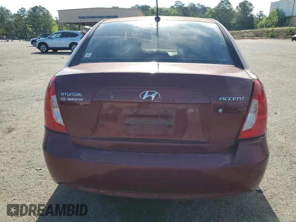 2009 Hyundai Accent Auto GLS with VIN KMHCN46C29U289987, listed as a Copart auction lot 55254085 with 164,363 mi miles and Salvage title. Bid and sale history available at DreamBid. Image 6.