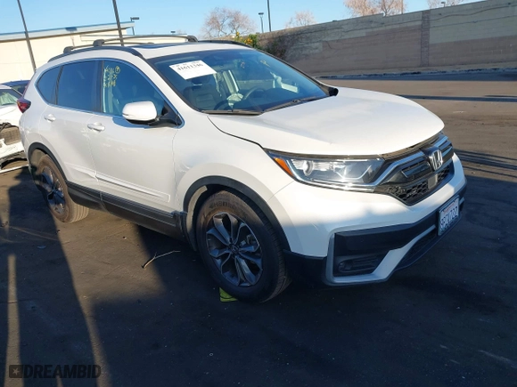 2020 Honda CR-V EX with VIN 7FARW1H58LE014959, listed as a IAAI auction lot 41611346 with 49,936 mi miles. Bid and sale history available at carsss.com. Image 1.