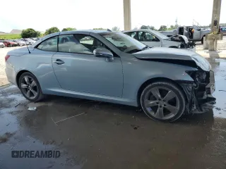 2011 Lexus IS 350 C with VIN JTHFE2C24B2506442, listed as a Copart auction lot 58697855 with 122,795 mi miles and Salvage title. Bid and sale history available at DreamBid. Image 4.