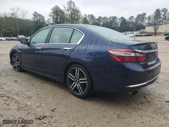 2016 Honda Accord Sedan Sport with VIN 1HGCR2F52GA130627, listed as a Copart auction lot 44522555 with 112,506 mi miles and Salvage Title. Bid and sale history available at carsss.com. Image 2.