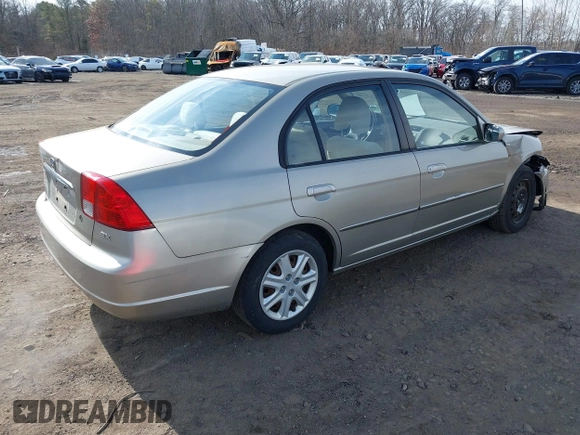 2003 Honda Civic EX with VIN 2HGES26733H626191, listed as a IAAI auction lot 41623055 with 107,125 mi miles and . Bid and sale history available at DreamBid. Image 4.