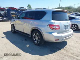 2018 Nissan Armada SV with VIN JN8AY2ND7J9058404, listed as a IAAI auction lot 41691913 with 118,704 mi miles. Bid and sale history available at carsss.com. Image 3.