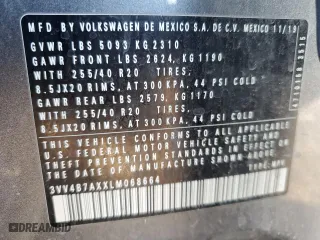 2020 Volkswagen Tiguan SEL Premium R-Line with VIN 3VV4B7AXXLM068664, listed as a Copart auction lot 83243264 with 132,734 mi miles and Salvage Title. Bid and sale history available at carsss.com. Image 15.