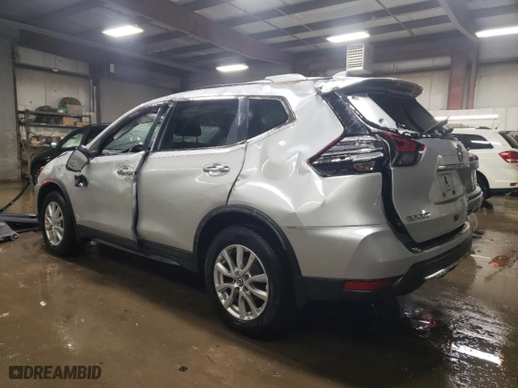 2017 Nissan Rogue SV with VIN KNMAT2MV9HP523744, listed as a Copart auction lot 47245405 with 117,178 mi miles and Salvage Title. Bid and sale history available at carsss.com. Image 2.