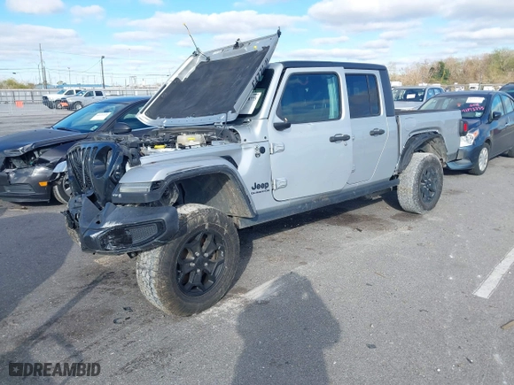 2022 Jeep Gladiator Texas Trail with VIN 1C6HJTAG5NL108205, listed as a IAAI auction lot 41258773 with 73,042 mi miles. Bid and sale history available at carsss.com. Image 17.