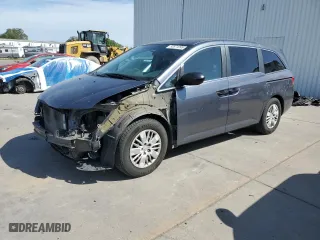 2014 Honda Odyssey LX with VIN 5FNRL5H29EB101385, listed as a Copart auction lot 53571095 with 137,067 mi miles and Salvage Title. Bid and sale history available at carsss.com. Image 1.