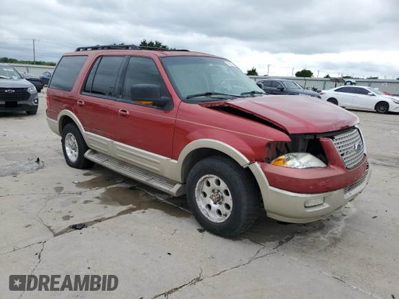 2005 Ford Expedition Eddie Bauer with VIN 1FMFU17585LA11013, listed as a Copart auction lot 55997105 with 156,530 mi miles and Salvage title. Bid and sale history available at DreamBid. Image 4.