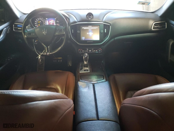2014 Maserati Ghibli S Q4 with VIN ZAM57RTA4E1117703, listed as a Copart auction lot 48754515 with 104,284 mi miles and Salvage Title. Bid and sale history available at carsss.com. Image 8.
