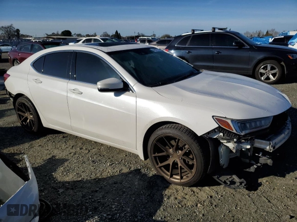 2020 Acura TLX w/Technology Pkg with VIN 19UUB1F50LA017532, listed as a Copart auction lot 44645725 with 101,671 mi miles and Salvage Title. Bid and sale history available at carsss.com. Image 4.