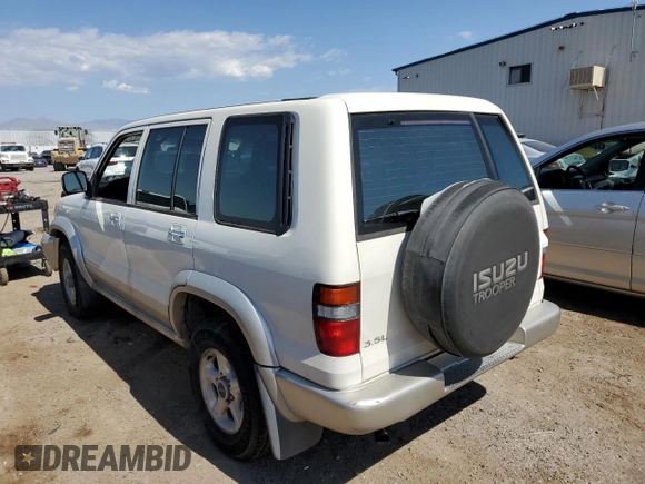 1999 Isuzu Trooper S z VIN JACDJ58X6X7912631, wystawiony jako Copart lot #74153604 z przebiegiem 141 037 mil mil oraz Szkoda całkowita • Salvage title. Historia ofert i sprzedaży dostępna na DreamBid. Obrazek 2.