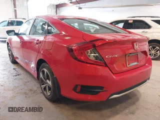 2020 Honda Civic LX with VIN 2HGFC2F63LH507310, listed as a IAAI auction lot 42180914 with 54,599 mi miles and . Bid and sale history available at DreamBid. Image 3.