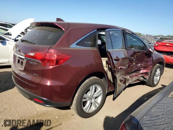2015 Acura RDX Technology with VIN 5J8TB4H53FL025370, listed as a Copart auction lot 70135924 with Not Provided miles and Clean Title. Bid and sale history available at DreamBid. Image 3.