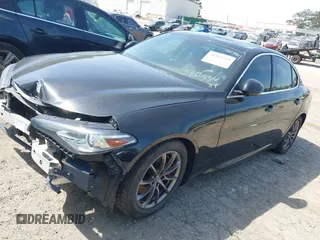 2018 Alfa Romeo Giulia with VIN ZARFAEBN7J7580536, listed as a IAAI auction lot 41883289 with 87,776 mi miles. Bid and sale history available at carsss.com. Image 18.