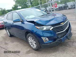 2019 Chevrolet Equinox LT with VIN 2GNAXKEV6K6260730, listed as a IAAI auction lot 42619410 with 42,785 mi miles and . Bid and sale history available at DreamBid. Image 1.