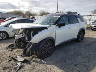 2022 Nissan Pathfinder SL with VIN 5N1DR3CB1NC203955, listed as a Copart auction lot 50228035 with 9,446 mi miles and Salvage Title. Bid and sale history available at carsss.com. Image 1.