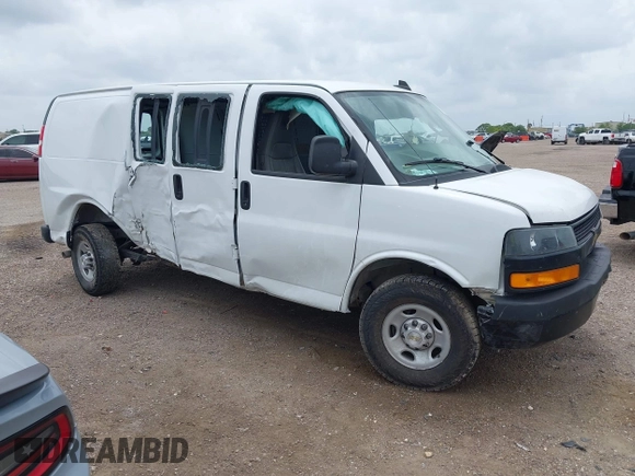 2021 Chevrolet Express Cargo with VIN 1GCWGAF77M1311800, listed as a IAAI auction lot 42103646 with 129,732 mi miles and . Bid and sale history available at DreamBid. Image 1.