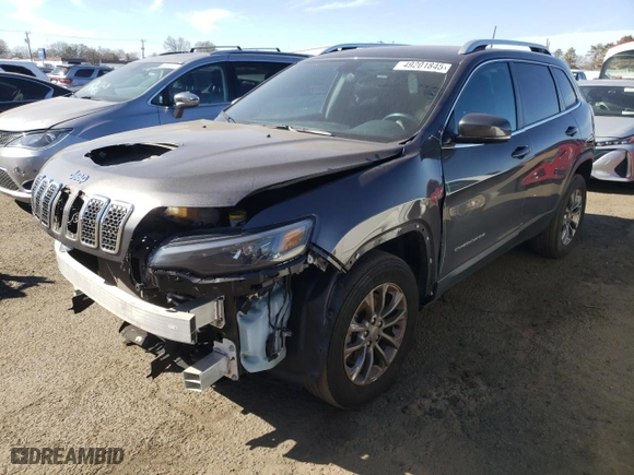 2020 Jeep Cherokee Latitude Plus with VIN 1C4PJMLB1LD518308, listed as a Copart auction lot 49201845 with 73,118 mi miles and Salvage Title. Bid and sale history available at carsss.com. Image 1.