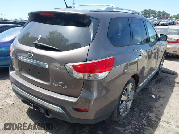 2013 Nissan Pathfinder S with VIN 5N1AR2MM1DC678629, listed as a IAAI auction lot 42063115 with 192,096 mi miles. Bid and sale history available at carsss.com. Image 4.