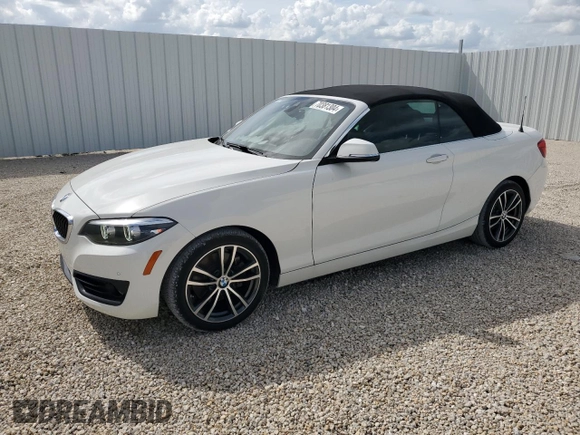 2019 BMW 2 Series 230i xDrive with VIN WBA2K1C53K7D28538, listed as a Copart auction lot 70381304 with 41,826 mi miles and Non Repairable. Bid and sale history available at carsss.com. Image 1.