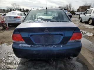 2005 Mitsubishi Lancer ES with VIN JA3AJ26E65U025256, listed as a Copart auction lot 45463085 with 194,144 mi miles and Salvage Title. Bid and sale history available at carsss.com. Image 6.