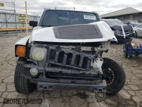2007 Hummer H3 SUV with VIN 5GTDN13E478256422, listed as a Copart auction lot 84375874 with 203,057 mi miles and Salvage Title. Bid and sale history available at DreamBid. Image 5.