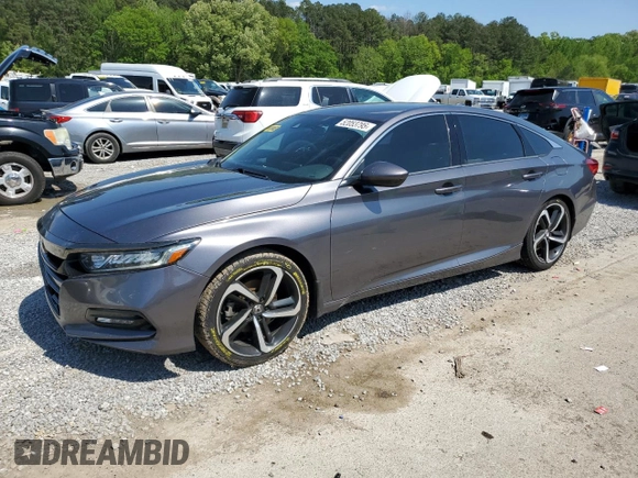 2019 Honda Accord Sport with VIN 1HGCV1F31KA080588, listed as a Copart auction lot 52053795 with 137,268 mi miles and Salvage Title. Bid and sale history available at DreamBid. Image 1.