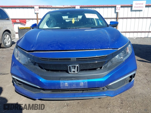 2020 Honda Civic Sedan LX with VIN 2HGFC2F68LH578566, listed as a IAAI auction lot 41746048 with 39,263 mi miles. Bid and sale history available at carsss.com. Image 12.